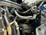 J&L 24-25 Ford Mustang GT w/ Whipple Supercharger Oil Separator 3.0 PCV Side - Black Anodized - 3092P-B