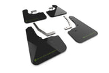 Rally Armor 2026 Subaru Forester Wilderness Black UR Mud Flap w/Green Logo - MF152-UR-BLK-AGN