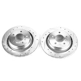 Power Stop 95-99 BMW M3 Rear Evolution Drilled & Slotted Rotors - Pair - EBR464XPR