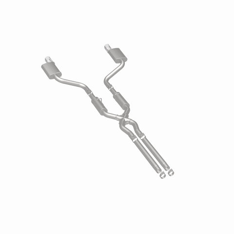 MagnaFlow 11-12 Dodge Charger SRT-8 Hemi Dual Split Rear Exit Stainless Cat-Back Performance Exhaust - 15494