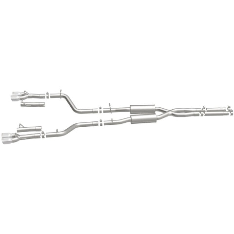 MagnaFlow Cat-Back, SS, 2.5in, Quad Split Rear 3.5in Tip 2015 Dodge Challenger 3.6L V6 - 19217