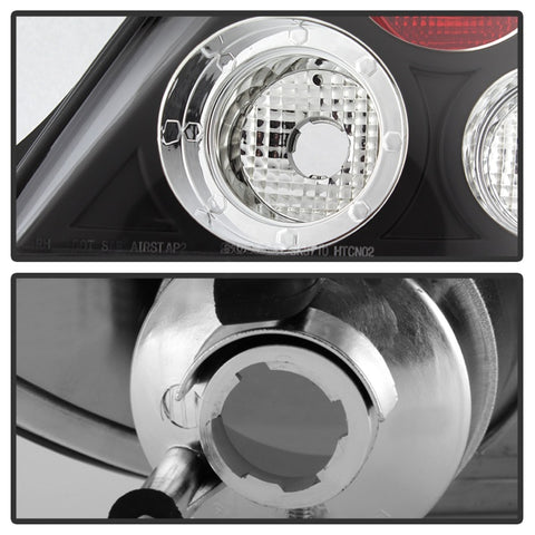 Spyder Hyundai Tiburon 03-05 Euro Style Tail Lights Black ALT-YD-HYT03-BK - 5005434