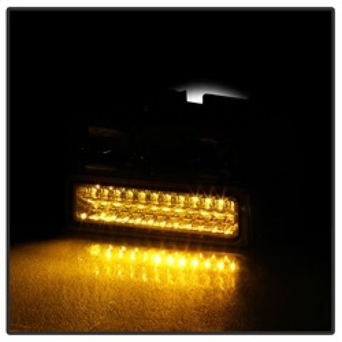 xTune 92-94 Blazer Full Size Corner/LED Bumper Headlights Chrome HD-JH-CCK88-LED-AM-C-SET - 5069559