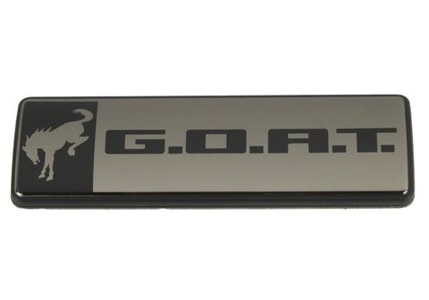 Ford Racing Bronco/Bronco Sport G.O.A.T. Badge - Black/Black - M-1447-GOATBLK