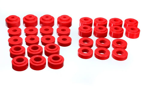 Energy Suspension Gm Body Mount Set - Red - 3.4115R