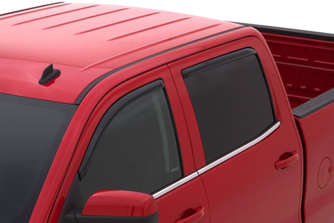 AVS 15-18 Chevy Silverado 2500 Crew Cab Ventvisor Front & Rear Window Deflectors 4pc - Smoke - 194536