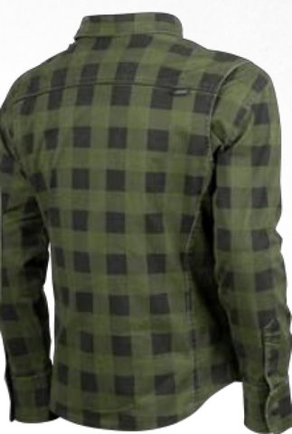 Speed and Strength True Grit Armored Motoshirt Olive/Black - Large - 609884