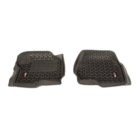 Rugged Ridge Floor Liner Front Black 2017-2018 Ford F-250 / F-350 / F-450 / F-550 Regular - 82902.40