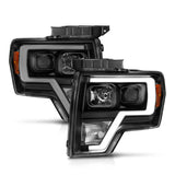 ANZO 2009-2014 Ford F-150 Projector Light Bar H.L Black Amber - 111443