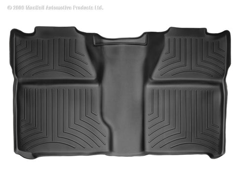 WeatherTech 07-13 Chevrolet Silverado Crew Cab Rear FloorLiner - Black - 440660