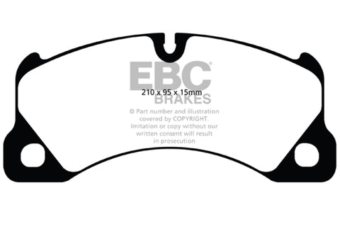 EBC 10+ Porsche Cayenne 3.0 Supercharged Hybrid Bluestuff Front Brake Pads - DP51835NDX