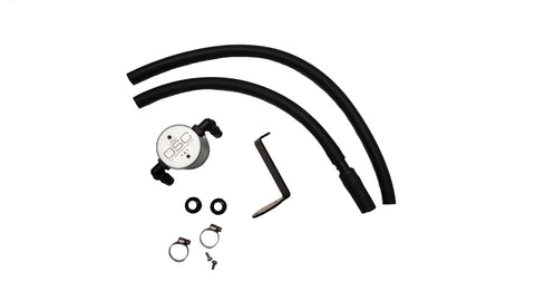 J&L 14-22 Mazda CX5 2.5L Non-turbo Driver Side 3.0 Oil Separator Kit - Clear Anodized - 3111D-C