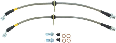 StopTech 00-05 Toyota MR2 Spyder Rear Stainless Steel Brake Lines - 950.44508