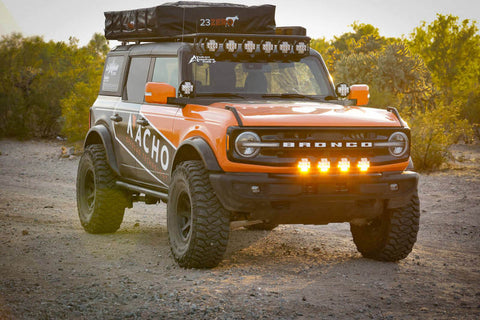 ARB Nacho 5.75in Offroad TM5 Amber White LED Light Set - TM522
