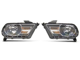 Raxiom 10-12 Ford Mustang Axial Series OEM Style Rep Headlights- Chrome Housing (Clear Lens) - 413416