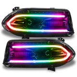 Oracle 15-21 Dodge Charger RGB+W DRL Headlight DRL Kit - ColorSHIFT w/ BC1 Controller - 1443-335