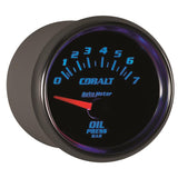 Autometer Cobalt 52mm 0-7 BAR Short Sweep Electric Oil Pressure Gauge - 6127-M