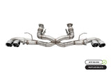 Corsa 20-25 Corvette C8 3in Xtreme Cat-Back Exhaust 4.5in Pol Quad Tips - Integrates stock AFM Valve - 21102
