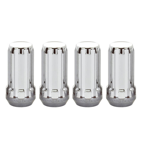 McGard SplineDrive Lug Nut (Cone Seat) M14X1.5 / 1.935in. Length (4-Pack) - Chrome (Req. Tool) - 65310