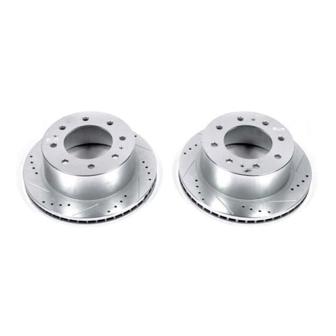 Power Stop 11-19 Chevrolet Silverado 2500 HD Rear Evolution Drilled & Slotted Rotors - Pair - AR82155XPR
