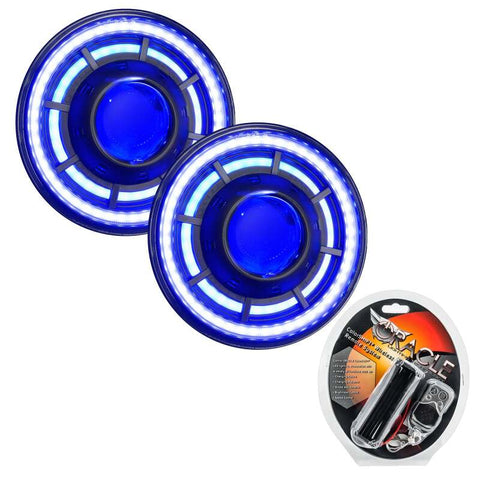 ORACLE Lighting 0718 Jeep Wrangler JK Oculus 7in ColorSHIFT Bi-LED Projector Headlights - 5876-330