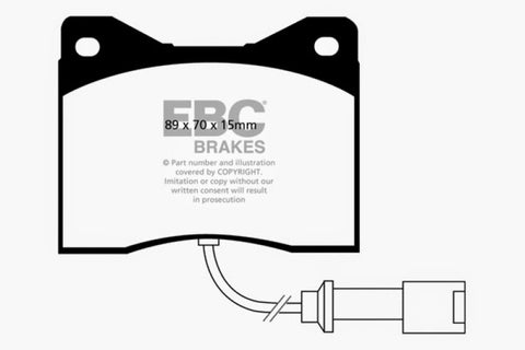 EBC 96-00 Ac Ace 5.0 Greenstuff Front Brake Pads - DP2753/2