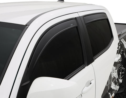 AVS 16-18 Toyota Tacoma Double Cab Ventvisor In-Channel Window Deflectors 4pc - Matte Black - 1774036