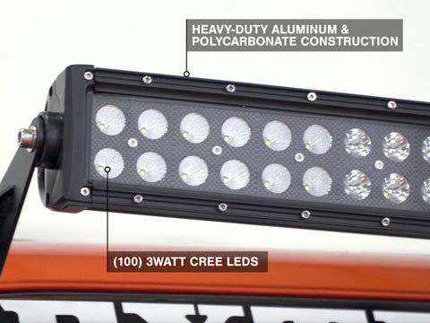Raxiom 07-18 Jeep Wrangler JK 50-Inch Straight Dual Row LED Light Bar Flood/Spot Combo Beam - J106721