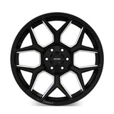 Mayhem Vanquish 8119 20X9 / 6x135/6x139.7 / 0mm Offset / 106.1mm Hub - Gloss Black Milled - 8119-2937M