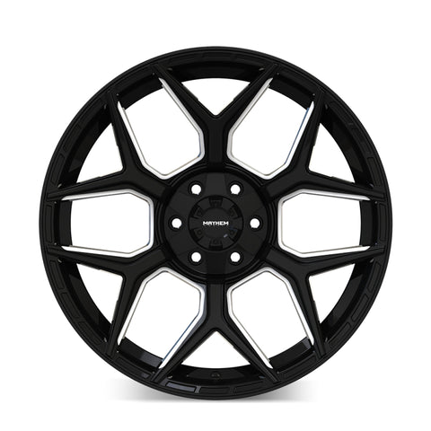 Mayhem Vanquish 8119 20X9 / 6x135/6x139.7 / 0mm Offset / 106.1mm Hub - Gloss Black Milled - 8119-2937M