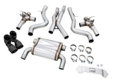 AWE Tuning BMW F8X M3/M4 SwitchPath Catback Exhaust - Diamond Black Tips - 3025-43074