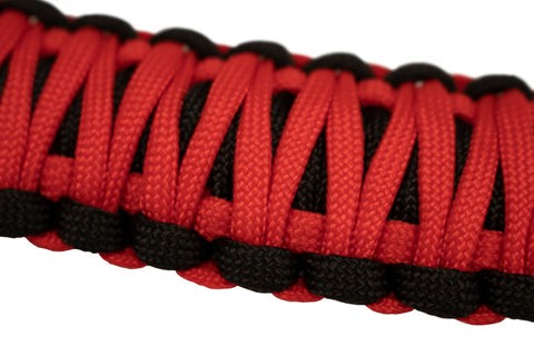 Fishbone Offroad 07-18 Wrangler JK A Pillar Sound Bar Red Paracord Grab Handles - FB55284