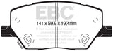 EBC 15+ Fiat 500X 1.4 Turbo Ultimax2 Front Brake Pads - UD1811