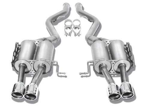 Borla 15-17 Ford F-150 2.7/3.5L V6 / 5.0 V8 2/4WD Black Chrome Angle-Cut Side Exit Catback Exhaust - 140617BC