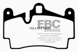 EBC 11-15 Audi Q7 3.0 Supercharged Extra Duty Rear Brake Pads - ED91474