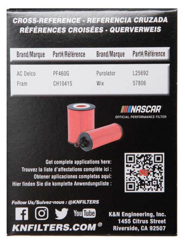 K&N Oil Filter OIL FILTER AUTOMOTIVE - HP-7016