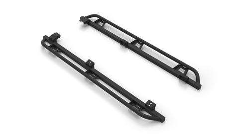 N-Fab Trail Slider Steps 05-15 Toyota Tacoma Crew Cab All Beds - SRW - Textured Black - TST05CC-TX