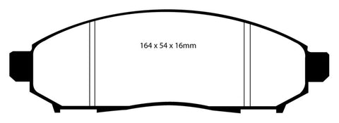 EBC 05+ Nissan Frontier 2.5 2WD Greenstuff Front Brake Pads - DP61747