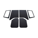 DEI 11-18 Jeep Wrangler JK 2-Door Boom Mat Complete Headliner Kit - 6 Piece - Black - 50285