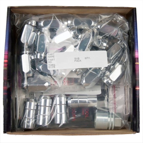 McGard 5 Lug Hex Install Kit w/Locks (Cone Seat Nut) 9/16-18 / 13/16 Hex / 1.75in. L - Chrome - 84523