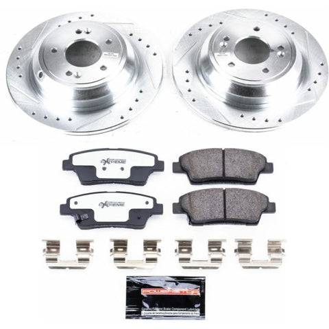 Power Stop 17-18 Genesis G80 Rear Z26 Street Warrior Brake Kit - K5848-26