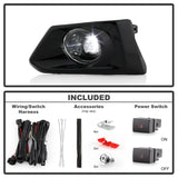 Spyder Nissan Altima 19-20 OEM Full LED Fog Lights w/ Universal Switch Clear FL-NA19-LED-C - 5087065