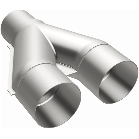 MagnaFlow Universal Trans Y-Pipe All SS 4inch (Dual) 3.5inch (Single) x 13inch (Overall) - 10800