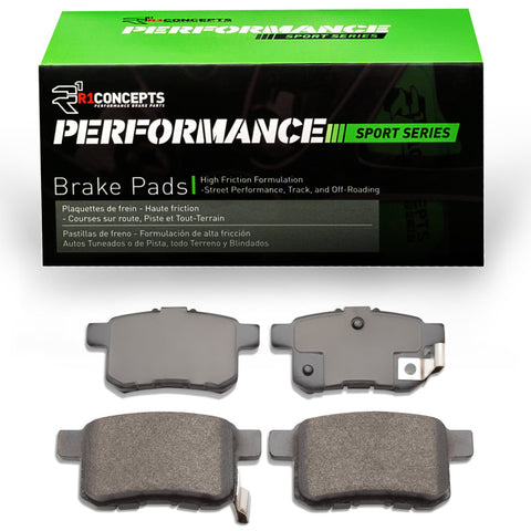 R1 08-17 Honda Accord Coupe Rear Performance Sport Brake Pads - 2115-1451-00