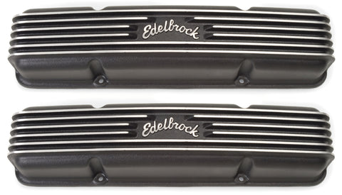 Edelbrock Valve Cover Classic Series Chevrolet 1959-1986 262-400 CI V8 Black - 41453