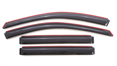 AVS 08-17 Buick Enclave Ventvisor In-Channel Front & Rear Window Deflectors 4pc - Smoke - 194657