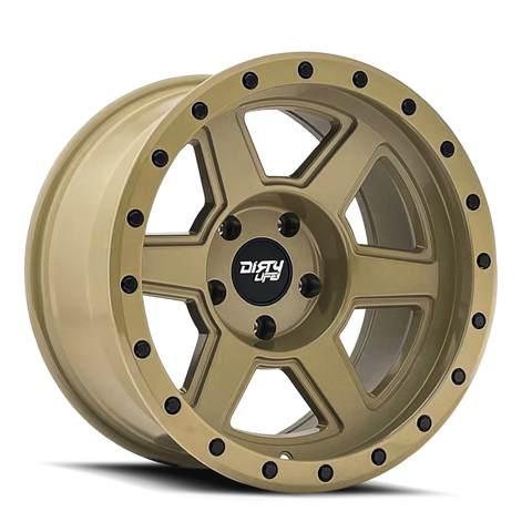 Dirty Life 9315 Compound 17x9 / 5x127 BP / -12mm Offset / 78.1mm Hub Desert Sand Wheel - 9315-7973DS12