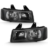 ANZO 2003-2017 Chevy Express Crystal Headlight Black - 111474