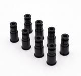 BLOX Racing 14mm Adapter Top (1in) w/Viton O-Ring & Retaining Clip (Set of 8) - BXEF-AT-14L-8