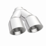 MagnaFlow Double Wall 3in Dual Round Polished Tip 2.25in Inlet - 35226